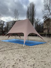 Двухмачтовый шатер Звезда Veranzo 12,70 м. х 7,30 м., бежевый