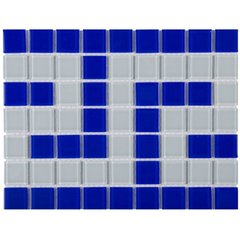 Фриз греческий Aquaviva Cristall B/W сине-белый