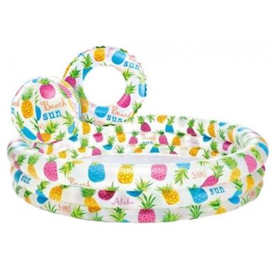 Дитячий надувний басейн Intex 59469, круглий, з набором