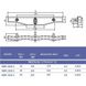 Переливная решетка Kripsol NMR 2020.C с тройным соединением 195х20 мм