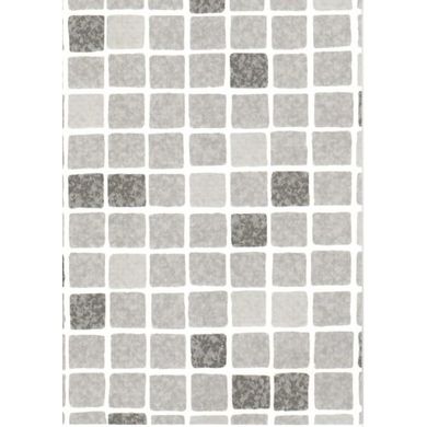 Пленка ПВХ SUPRA мозаика серая / Mosaic grey 165 cm, цвет 1123/04, Elbtal Plastic