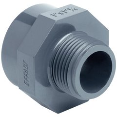 Муфта ПВХ Effast RERMGE020C редукционная, с внешней и внутренней резьбой d1/2"x3/4"