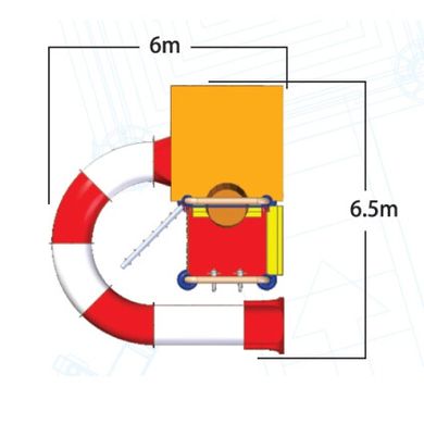 Комплекс водних гірок Arihant WAPS 2B (6.5х6.0 м)