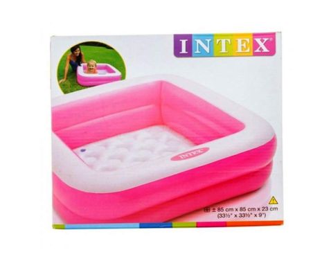 Надувний дитячий басейн "Пісочниця" рожевий Intex 57100