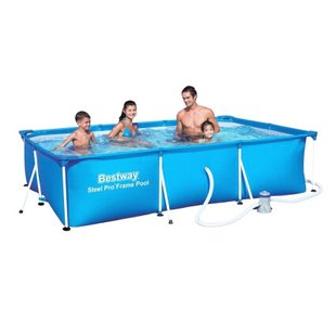 Каркасный бассейн Bestway 56424 (400х211х81 см) с картриджным фильтром