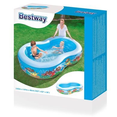 Надувний дитячий басейн Bestway 54118 Підводний світ