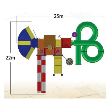 Комплекс водних гірок Arihant WAPS 6B (20.0х16.0 м)