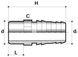 Штуцер Comer HN60 ПВХ с клеевым соединением (25 мм)