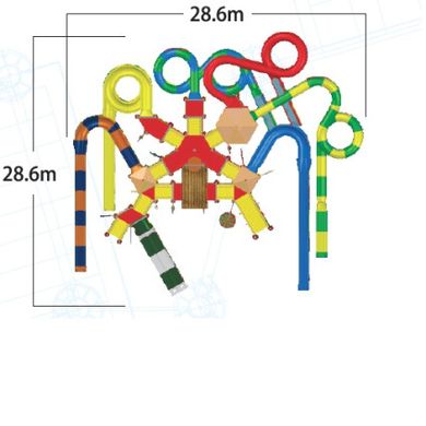 Комплекс водных горок Arihant WAPS 11А (28.6х28.6 м)