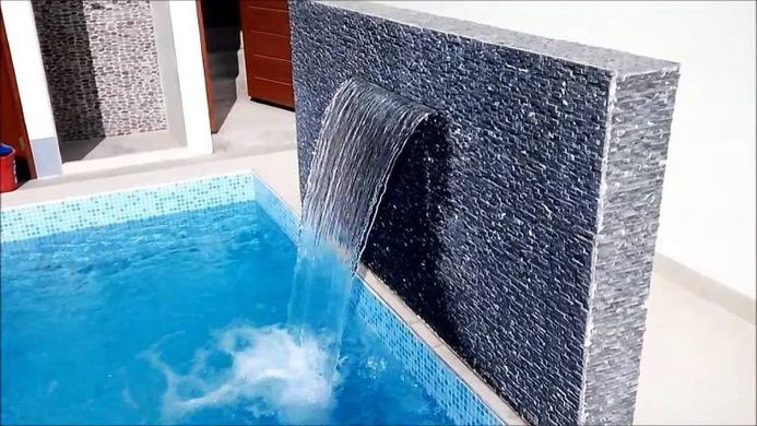 Водоспад акриловий для басейнів Warmpool LED RGB 120х16х8х12 см