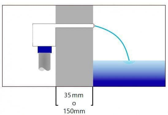 Водоспад акриловий для басейнів Warmpool LED RGB 60х16х8х12 см