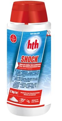 Хлор шок hth 2кг, в порошке 75-78%, SHOCK powder, не стабилизированный хлор, США