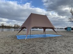 Двухмачтовый шатер Звезда Veranzo 14,00 м. х 7,30 м., бежевый