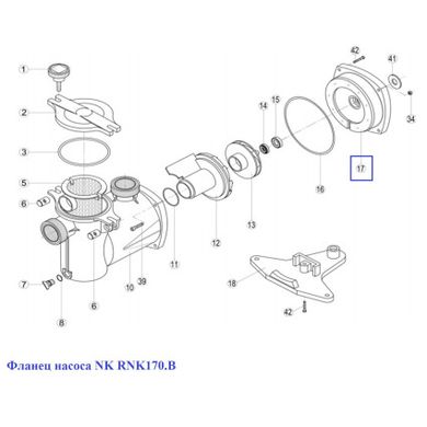 Фланець насоса NK RNK170.B