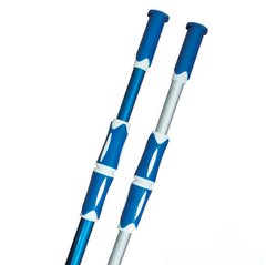 Штанга телескопическая с синей ручкой 2,4 - 4,8 м