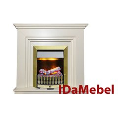 Каминокомплект IDaMebel Gloria Белый Danville Brass