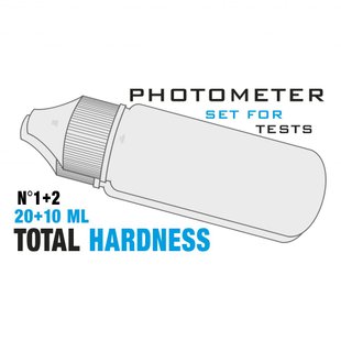 Рідина набір Water-I.D. PL Total Hardness (Загал. жорсткість 0 - 500 мг/л) №1(20мл)&№2 (10 мл) PoolLab/Primelab