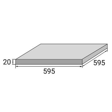 Плитка для тераси Aquaviva Granito Light Gray, 595x595x20 мм