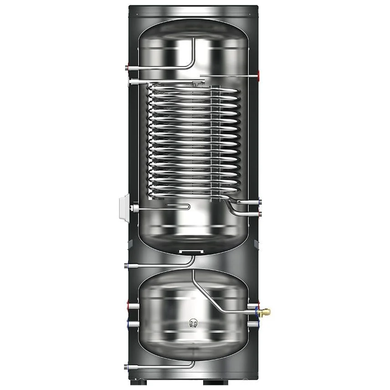 Водяной резервуар 2 в 1 для тепловых насосов для дома Aquaviva (буфер + ГВС 80+185 – 0.84 м2)