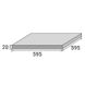 Плитка для тераси Aquaviva Granito Light Gray, 595x595x20 мм