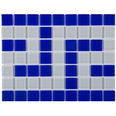 Фриз грецький Aquaviva Cristall B/W синьо-білий