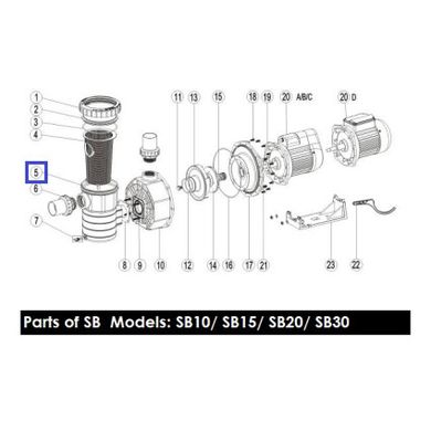 Префильтр насоса Emaux SB (89021305)