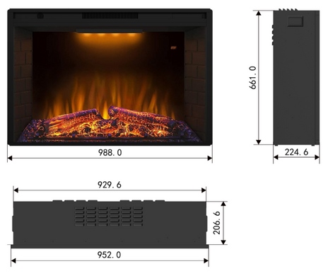 Електрокамін Royal Goodfire 36 LED