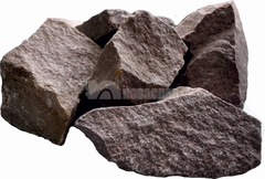 Камень для сауны Новаслав Малиновый кварцит колотый 20 кг
