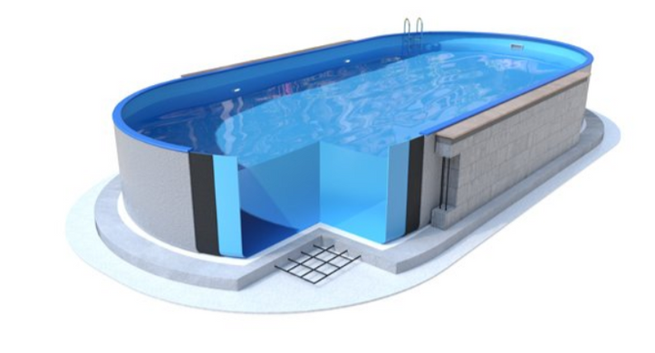 Каркасний басейн з отворами 6х3,2х1,5 м. Mountfield IBIZA OVAL (3EXB0420)