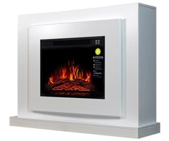 Каминокомплект со светодиодной подсветкой ArtiFlame LUCCA AF23S БЕЛЫЙ БЬЯНКО (СО ЗВУКОМ)