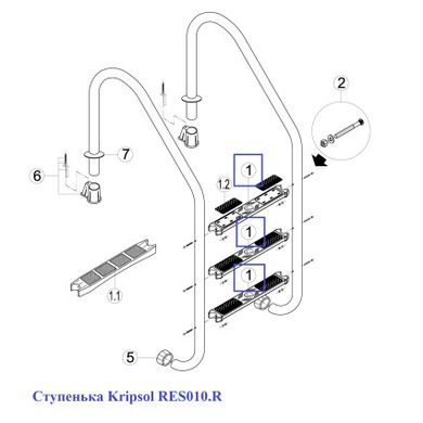 Сходинка Kripsol RES010.R