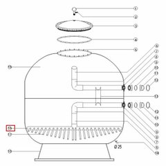 Дюзовая коробка фильтра Aquaviva high bed (D\AKH)