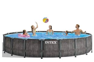 КАРКАСНЫЙ БАССЕЙН INTEX, 549Х122 СМ (ФИЛЬТР-НАСОС, ЛЕСТНИЦА, ТЕНТ)