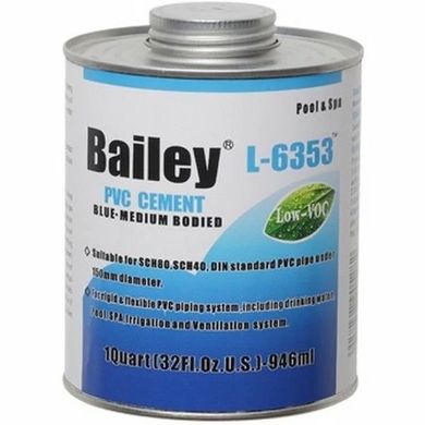 Клей для труб ПВХ Bailey L-6353 118 мл