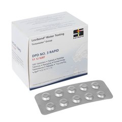 Таблетки для ручной DPD3. Цена за блистер 10табл., (500таблеток в коробке) Lovibond (Германия)