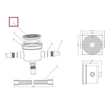 Крышка дозовой коробки Emaux EM2823 (1014086/01051145)