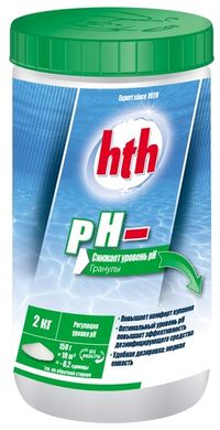 рН минус hth 2кг (Франция), порошок pH MOINS MICRO-BILLES