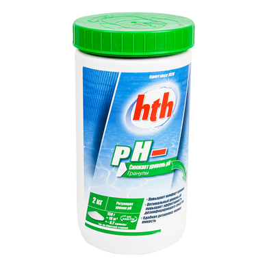 рН минус hth 2кг (Франция), порошок pH MOINS MICRO-BILLES