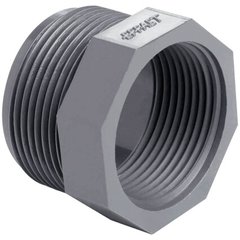 Втулка-футорка ПВХ Effast RERRCE050E короткая, резьбовая 1-1/2"x1/4"