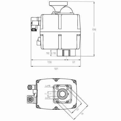 Електропривід Aquaviva J+J J4C S-55 AC24-240В/DC24-135В