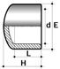 Заглушка CA70 ПВХ Comer с клеевым соединением (16 мм)