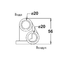 Микрофорсунка гидромассажная белая Vagner Pool (ABS)