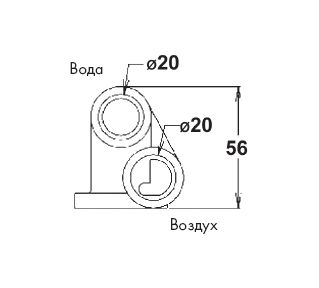 Микрофорсунка гидромассажная белая Vagner Pool (ABS)