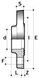 Фланец FF01 ПВХ Comer с внутренней резьбой (63 мм)