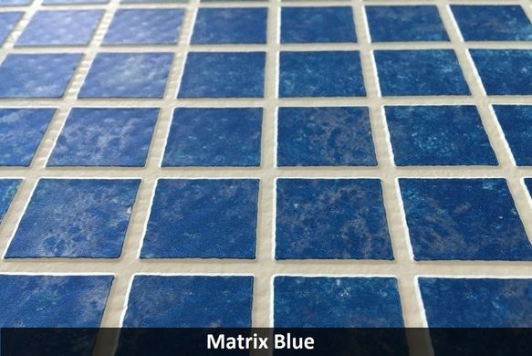 Армована мембрана StoneFlex, синя мозаїка MATRIX BLUE, 1,65 з лаковим покриттям