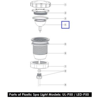 Лампа запасная 04011015 белая для Emaux LED-P50