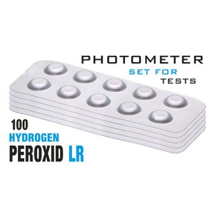 Таблетки Water-I.D.Hyd. Peroxid LR (Перекис водню 0 - 3.8 мг/л) (100 таб/уп.) (10таб/шт) PrimerLab/PoolLab