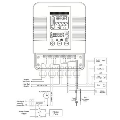 Цифровий контролер Elecro Heatsmart Plus теплообмінника G2\SST + датчик потоку та температури