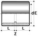 Муфта соединительная SO10 ПВХ Comer с клеевым соединением (20 мм)