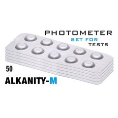 Таблетки Water-I.D.Alkalinity-M (Лужність-M (5 - 200 мл/л) (50 таб/уп.) (10таб/шт) Photometr/Comporator